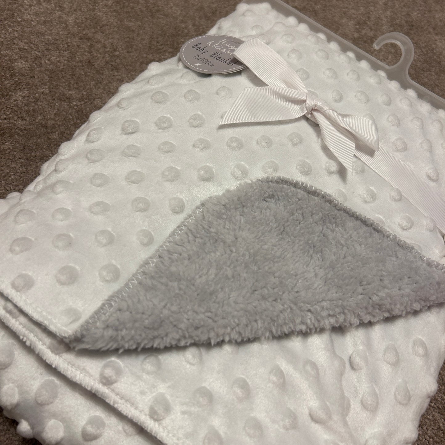 personalised baby bobble blanket