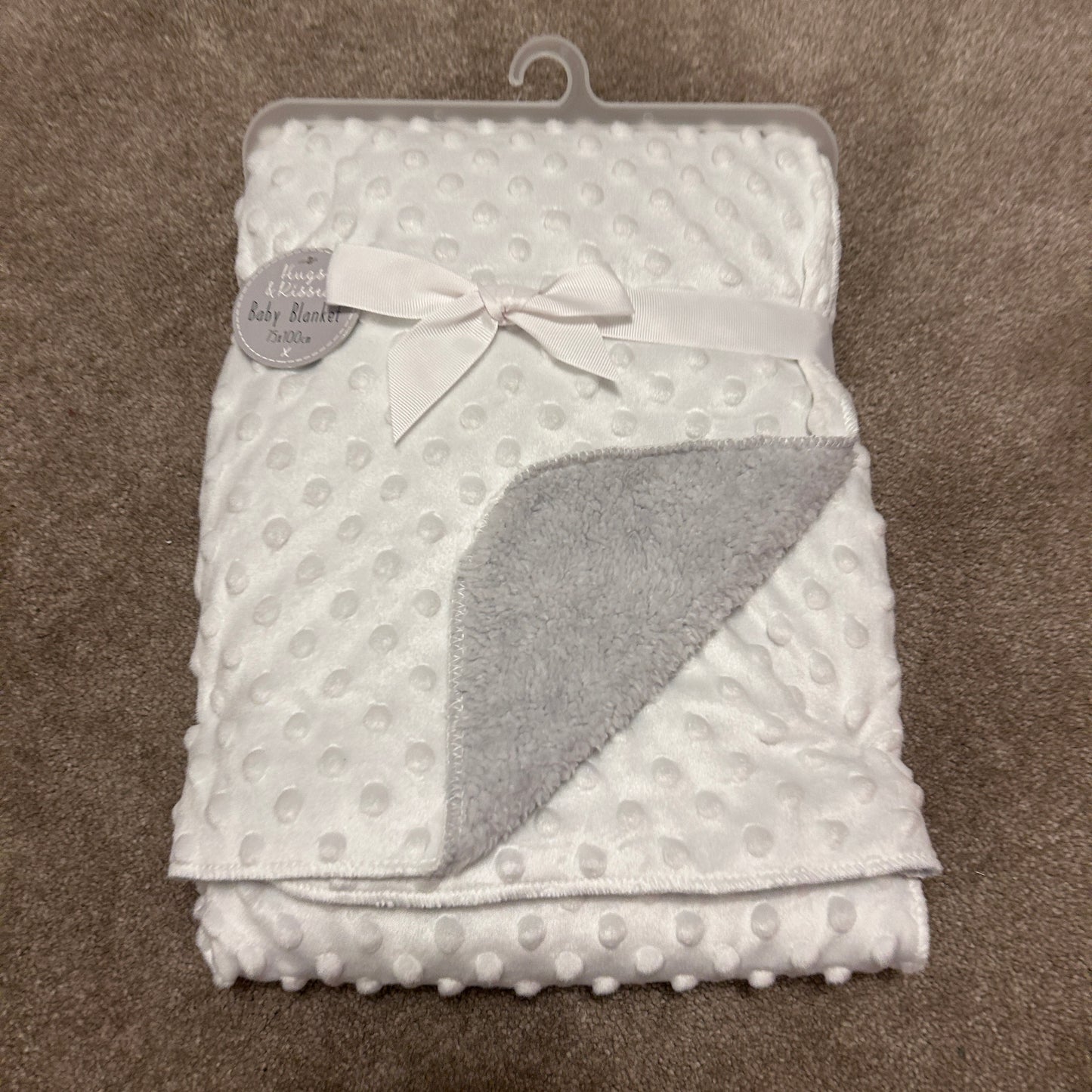 personalised baby bobble blanket