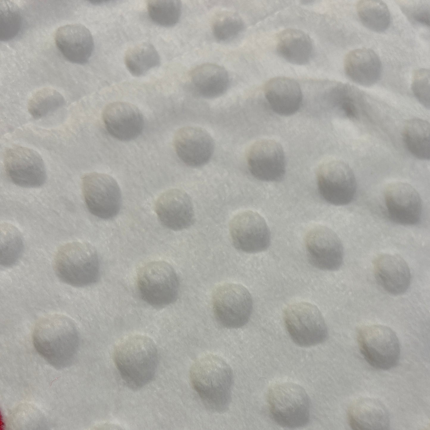 white bobble comforter tag